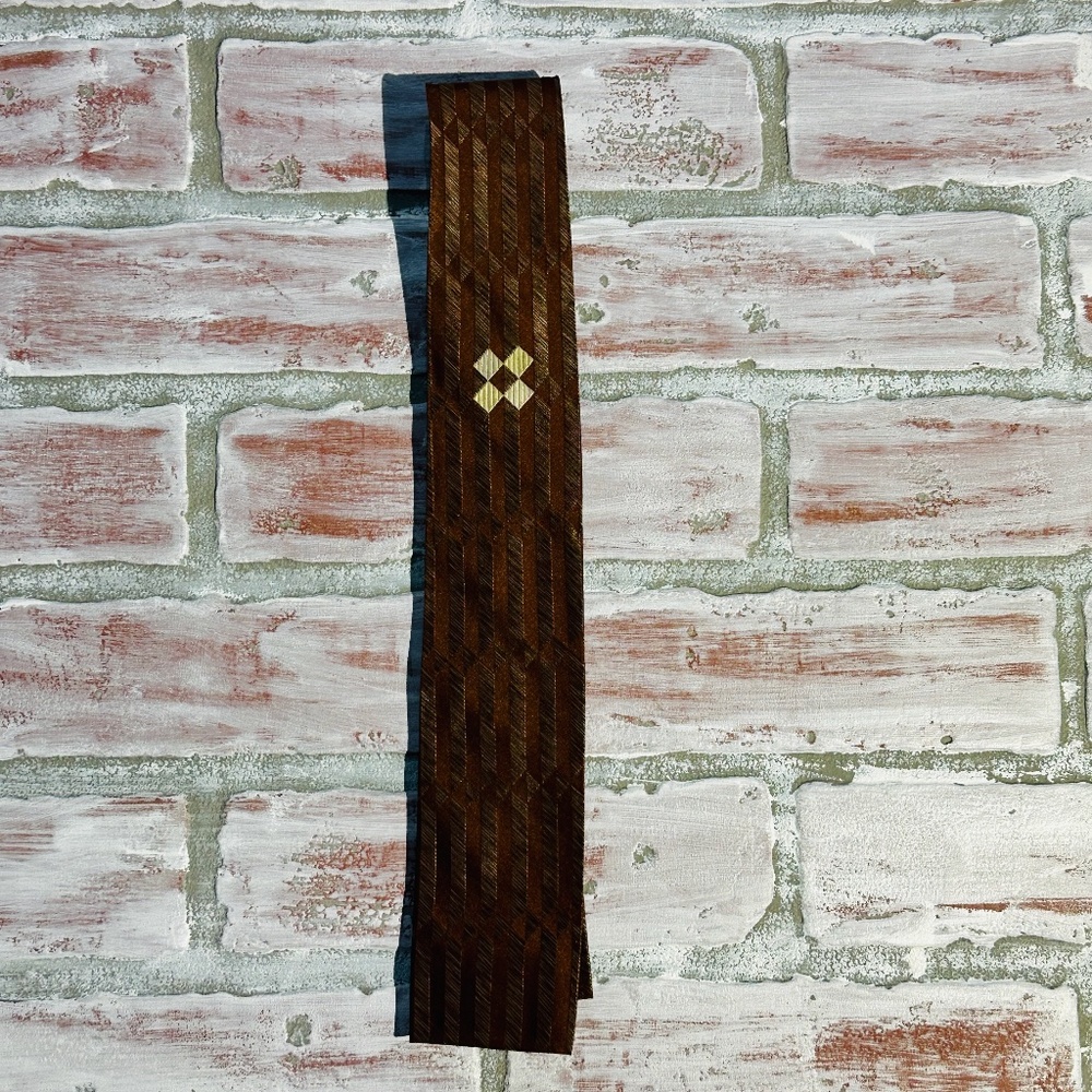 Vintage 50s-60s The Hub SEQ Clothiers By Damon Brown Square Bottom All Silk Tie